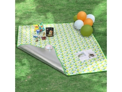 Manta De Picnic Recubierta De Película De Aluminio, 200x300cm, Impermeable, Aislante, Plegable, Adecuada Para Actividades Al Aire Libre En E