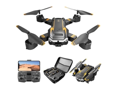 Dron de control remoto con cámara G6 4K HD (1 Batería - Duración de la batería: 15 min - Amarillo) YIZHOOD