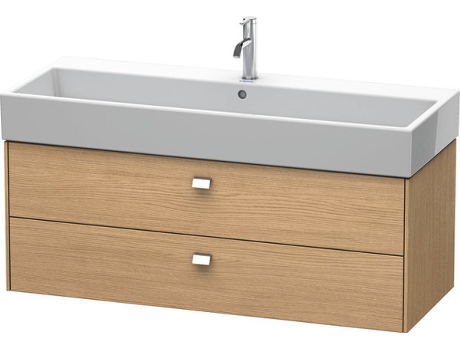 Mueble DURAVIT Brioso bajo encimera 118,4 x 45,9 cm 2 cajones con sifón y delantal para lavabo Vero Air 235012