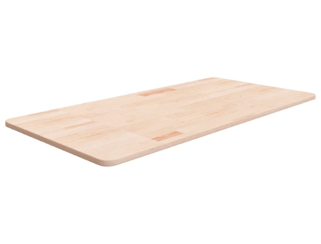 Encimera de baño madera maciza sin tratar 100x50x1,5 cm VIDAXL