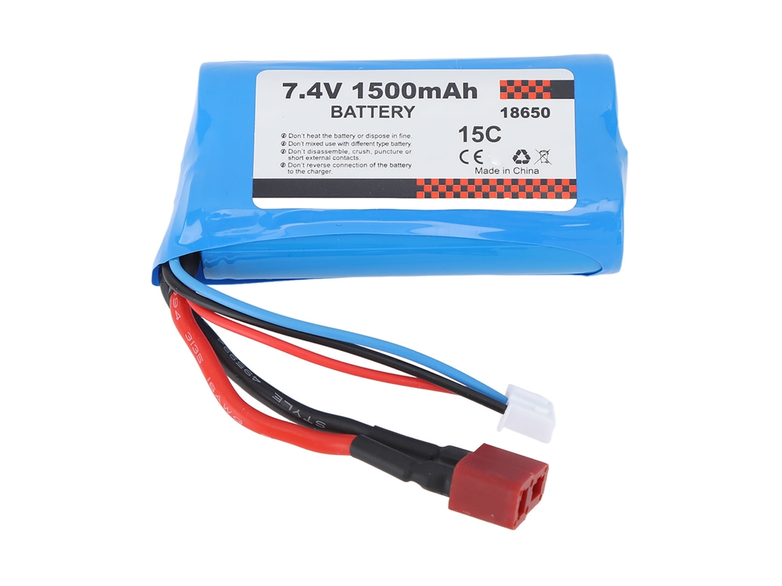 Bateria Li Ion Recarregável 18650 7.4v 1500mah Para Carro Rc Scy 16101 16102 16201 Pro 1/16
