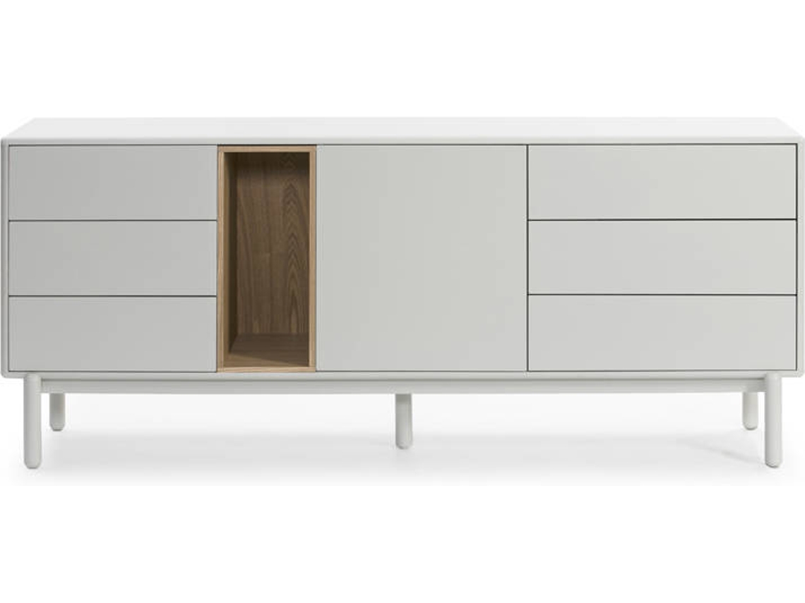 Aparador BAZAR MONDIALE Corvo (Blanco - 180x40x76 cm)