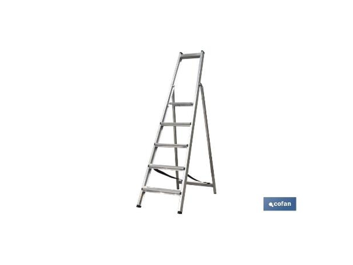 Escalera alum. soldada 8 peldaños - reforzada
