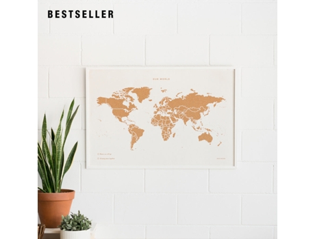 Mapamundi Corcho MISSWOOD Woody Map Special Edition