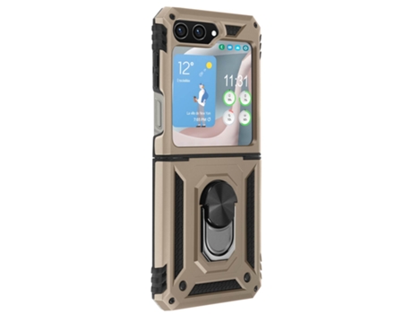 Funda para Samsung Galaxy Z Flip 5 AVIZAR Acrílico Dorado