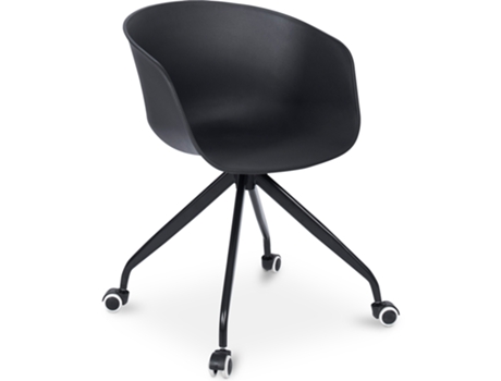 Silla de Oficina con Brazos Silla de Escritorio con Ruedas Guy Joan 53x55,6x81,8cm PRIVATEFLOOR