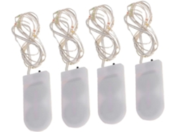 Juego de 4 luces navideñas para decorar árboles de Navidad y fiestas. Juego de 4 luces navideñas Gokoco para decorar árboles de Navidad.