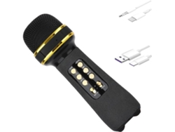 Micrófono Con Altavoz Inalámbrico, Karaoke, Portátil, Para Smartphones, Grabadora De Voz