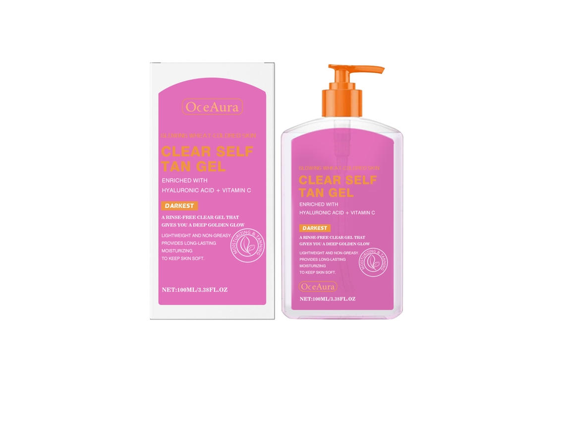 Gel bronceador hidratante con SPF