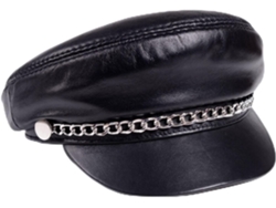 Gorra De Béisbol Unisex Negra De Cuero Genuino, Resistente Al Viento, Completamente Nueva, Primavera/invierno.