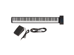 Piano De Teclado Suave Hand Roll Piano 88 Teclas Plegable Con Dos Altavoces Y Bluetooth