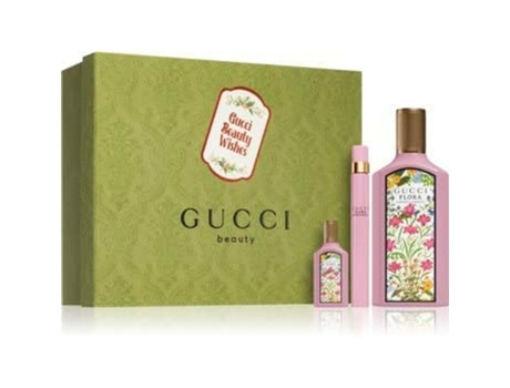 Set de Perfume Gucci Flora Gorgeous Gardenia 3 Piezas