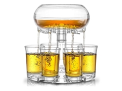 Vaso de vidrio transparente de 600 ml con forma de vaca y pajita, ideal para agua