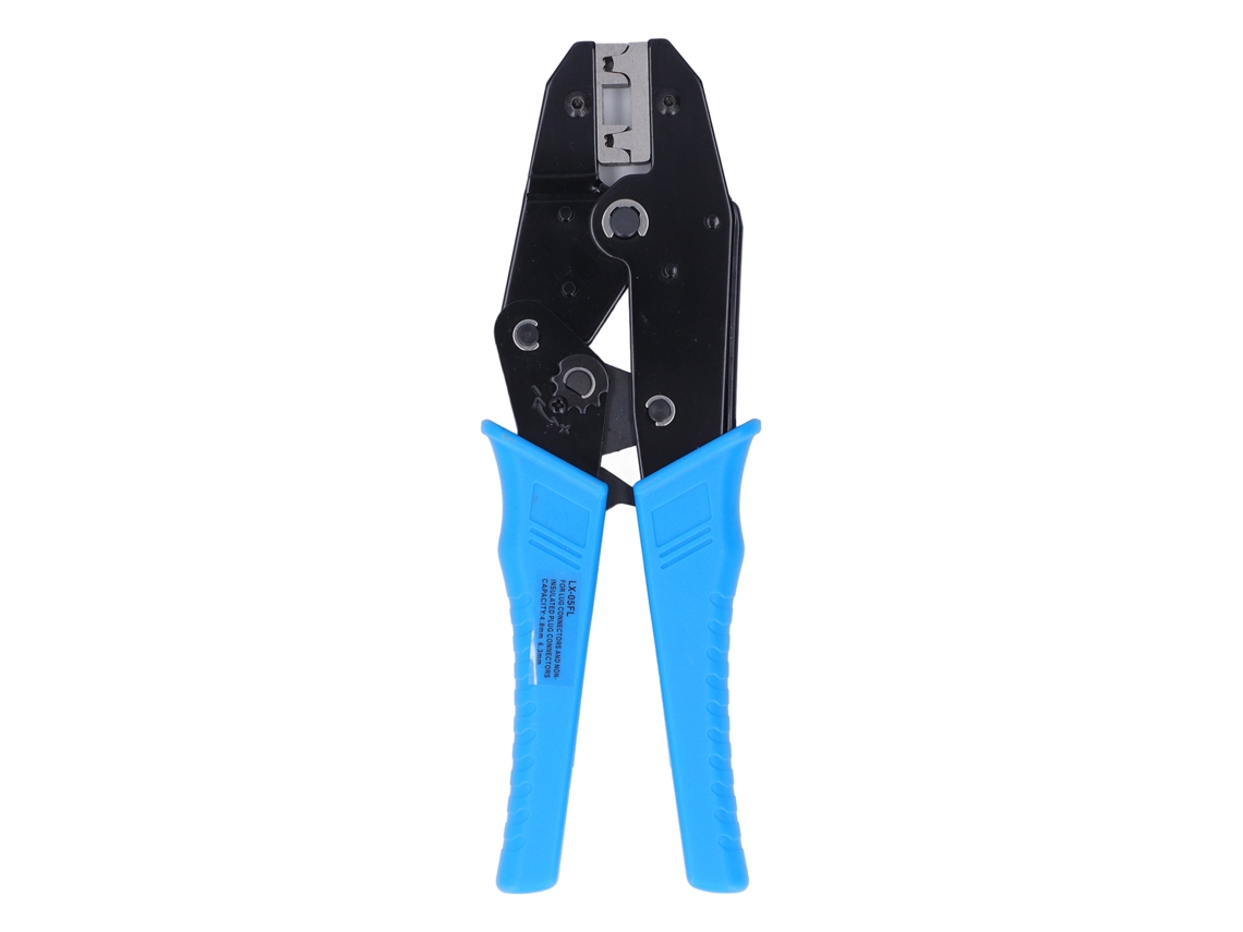 Herramienta De Crimpado De Cables Ratinete Con Bloqueo Automático Para Terminales Aislados De 3/6 Awg.