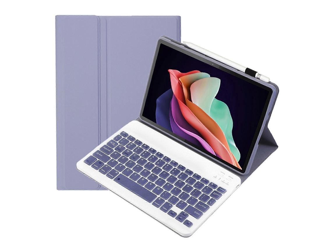 Funda de cuero ultrafina con teclado Bluetooth extraíble Ah13 para tableta Huawei MatePad SE 10.4 Saisiyiky (ah13)
