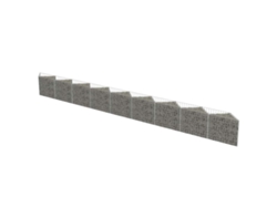 Cesta para muro de gaviones VIDAXL Plateado Acero (630x30x50 cm)