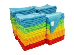 Paño De Limpieza De Microfibra, Paquete De 12 Unidades, Tamaño 30x30 Cm - Suave, Absorbente Y Sin Pelusa
