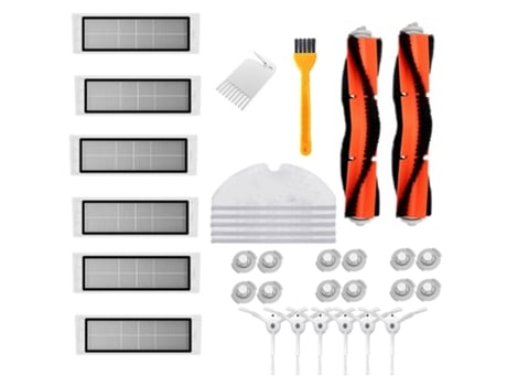 33 piezas de cepillo lateral, cepillo de rodillo, filtro Hepa para Xiaomi Roborock S50 S51 S55 S5 S6, kits de repuestos de aspiradora