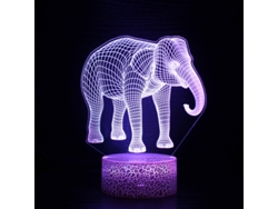 Lámpara de noche con ilusión 3D, 7 colores, interruptor táctil y alimentación USB (my 469)