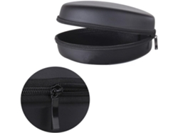 Rígido Compacto De Eva Para Auriculares, Resistente Al Agua Y Al Polvo, Minibolsa Negra Para Accesorios De Audio Y