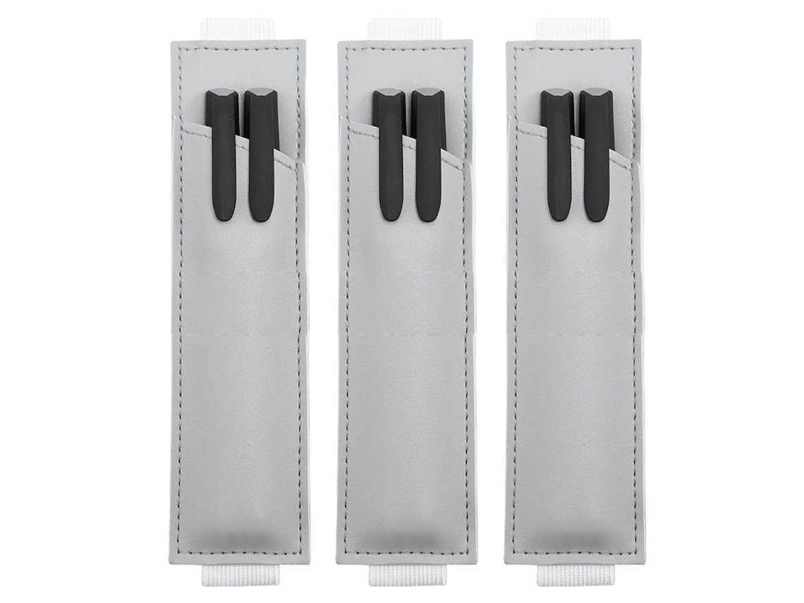 Porta lápices 3 piezas, estuche para bolígrafos en piel, banda elástica para la mayoría de tablets, 174.5 cm