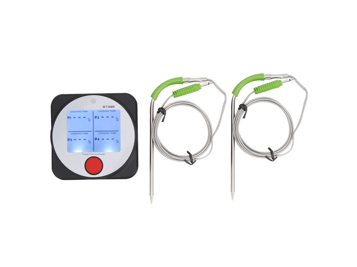 Termómetro Digital Inalámbrico Para Alimentos Con Dos Sondas De Acero Inoxidable -40~300℃