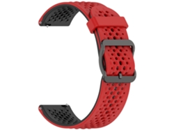 Correa para Xiaomi Redmi Watch 5 Active/Watch 5 Lite de 22 mm, correa de silicona bicolor Digitallab (rojo y negro)