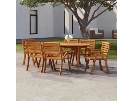 MAISON EXCLUSIVE Mesa de jardín madera maciza de acacia 200x90x75 cm