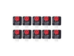 Yncm2026-10pcs Módulo Led 10mm 3.3v-5v Chip Bombilla Luz Decorativa Para Hogar Mrb050a Rojo
