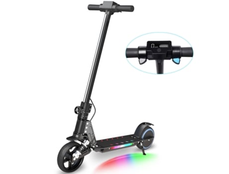 Patinete Eléctrico NEI-WAI S5 Negro Para Niños (Velocidad Máxima: 14 Km/h - Autonomía: 8 Km - Plegable)