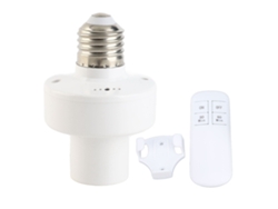 2026-base De Bombilla Inalámbrica Con Control Remoto Y Temporizador 30-60min Para E26 E27
