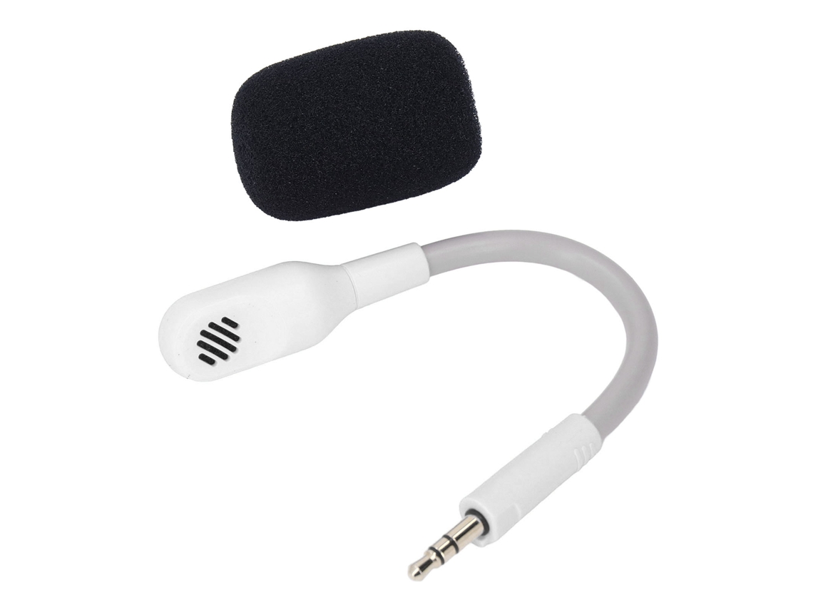 Micrófono De Repuesto Para Auriculares Barracuda X De 3,5 Mm, Extraíble, Blanco.