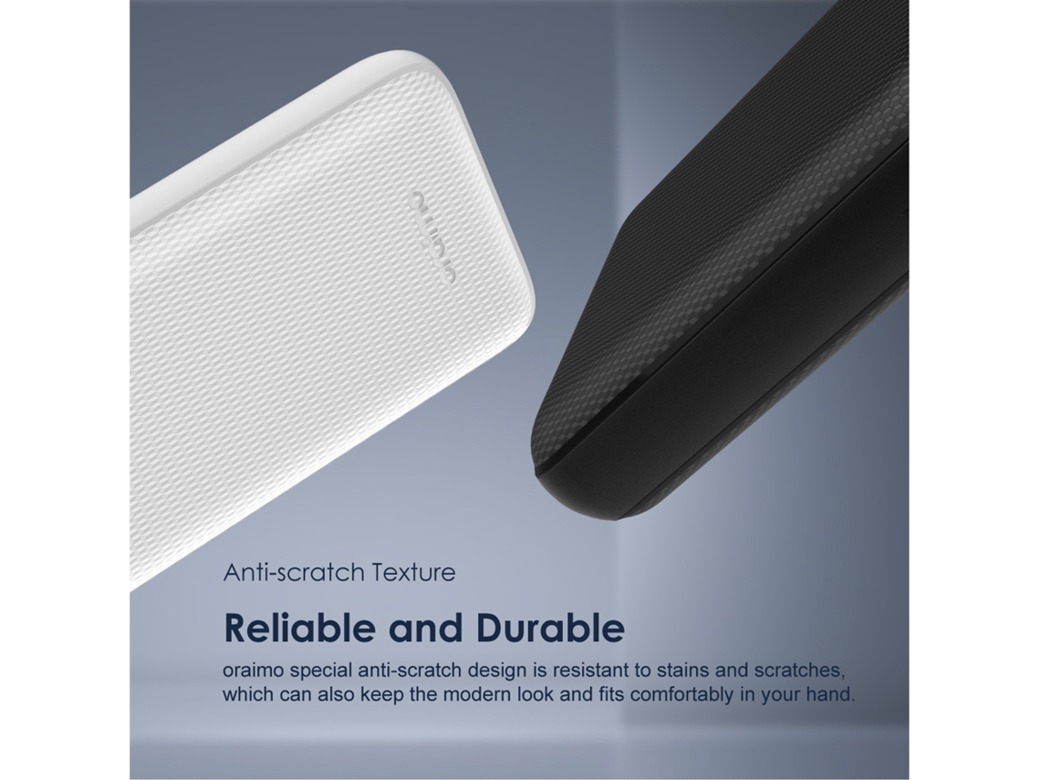 Banco de energía negro de 20000 mAh, cargador portátil, batería externa