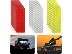 24 Piezas Cinta Reflectiva Autoadhesiva, Alta Visibilidad Nocturna, Impermeable, Pegatina De Seguridad Para Vehículos, Mochilas Y Equipo