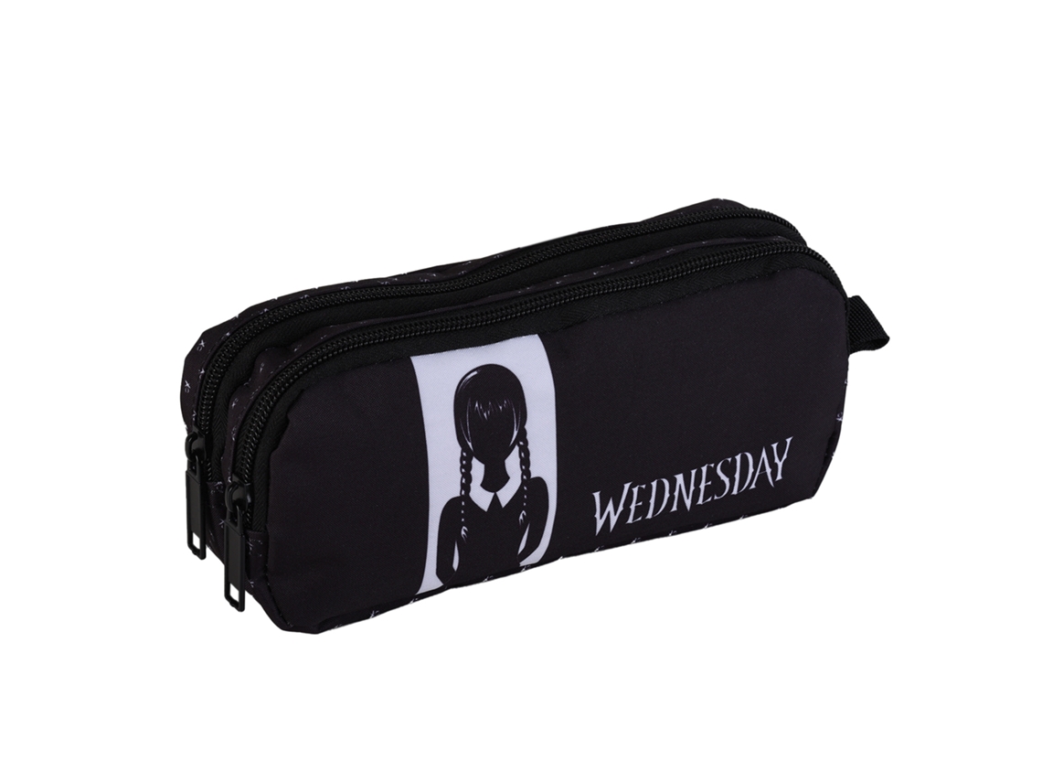 Estuche para gamer portátil Quarta-faira Wednesday E Cosa. Interior totalmente forrado y personalizado.