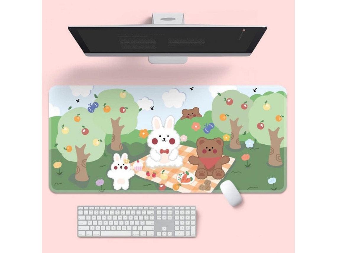 2026rebe-alfombrilla Para Ratón Kawaii Niñas Teen Dibujos Animados Mesa Oficina Portátil Verde