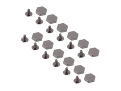 50 Remaches Hexagonales De Aleación De Zinc De 10 Mm Para Bolsos, Cinturones Y Manualidades De Cuero.