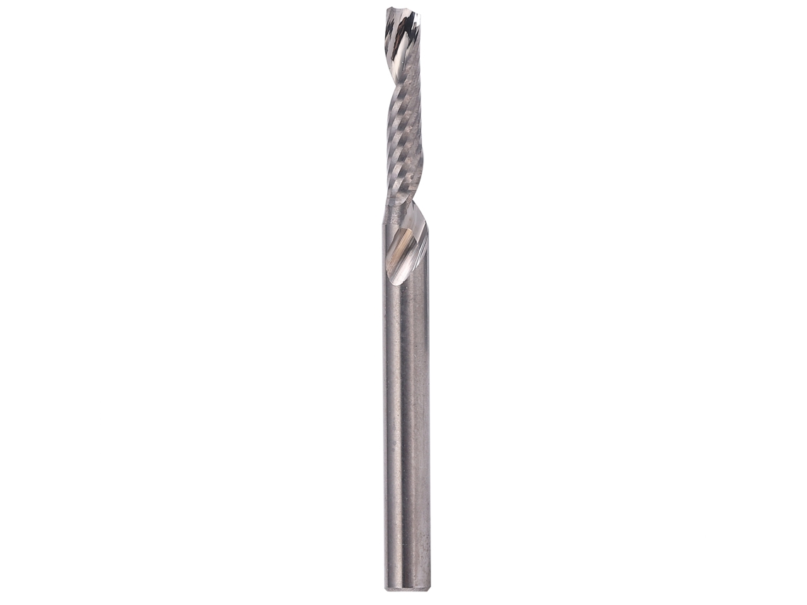 5 Brocas De Fresado De Acero De Carburo De Tungsteno Con Orificio Espiral Simple De 3,175 X 2,5 X 12 Mm