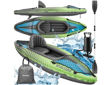 Kayak individual Liberty hinchable, juego completo con bolsa de transporte TECTAKE