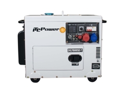 Generador diésel eléctrico DG7800SE T de Itcpower, insonorizado y de máxima potencia