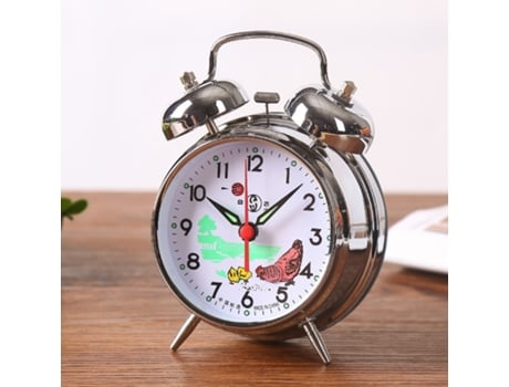 Despertador de reloj de escritorio silencioso vintage con reloj despertador de luz nocturna HHZ