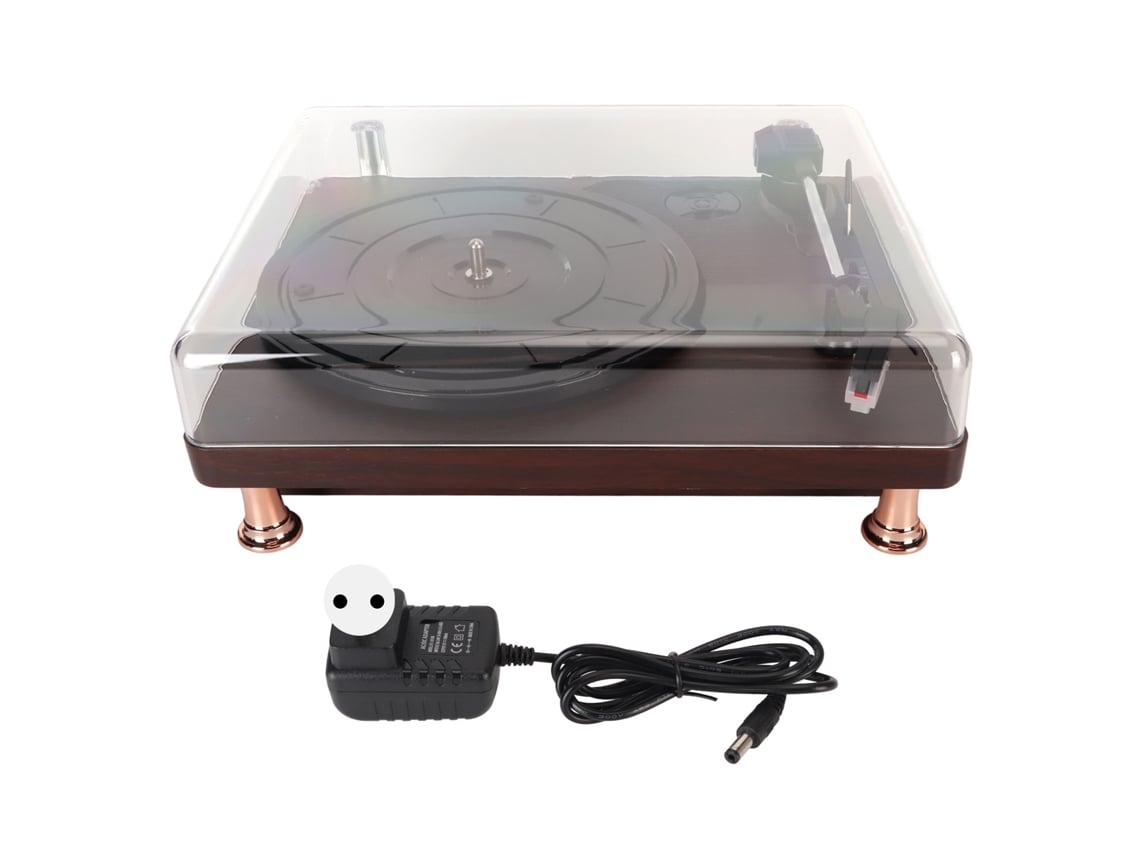 Tocadiscos (altavoces Estéreo Integrados Dobles Con Tapa Antipolvo) Tocadiscos De Vinilo Retro De Madera Fonógrafo Tocadiscos Simple De 3 Velocidades