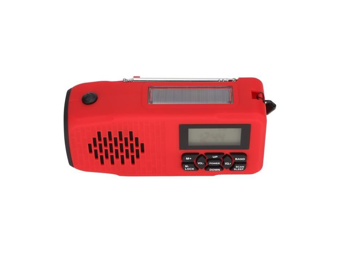 Radio de Manivela Solar HURRISE Radio de Manivela Solar Radio de Manivela Solar Batería de 2000mAh Radio de Sonido de Coche