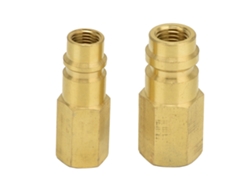2 Adaptadores Para Aire Acondicionado R134a Con Conector Sae De 1/4" Y Convertidor De Alta Presión.