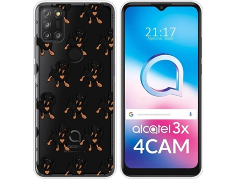 Carcasa Alcatel 3X 4CAM TUMUNDOSMARTPHONE Dibujos Transparente Perros 10 Multicolor