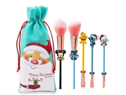 Set De Brochas De Maquillaje Star Baby - 5 Piezas Con Un Creativo Diseño Inspirado En Stitch.