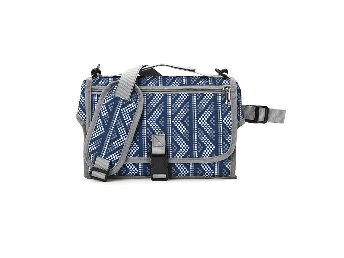 Bolsa cambiadora portátil para bebé, impermeable, lavable, plegable, para bebés y mamás, ideal para exteriores (punto azul)