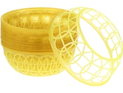 20 Anillas Plástico Amarillo Sombreros Portátiles Buena Calidad Ideales Guardar Familia Durante Viajes