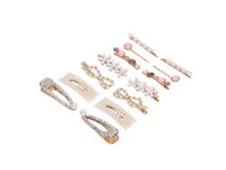 Juego De 14 Pinzas Para El Cabello Con Perlas De Imitación - Elegantes Pinzas Para El Cabello Para Mujer