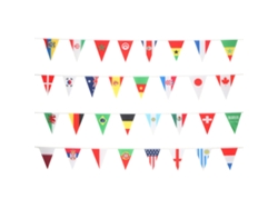 HYMNORA Banderines de 32 Equipos Mundial 2022 Banderas Triangulares Decorativas para Sala y Bar